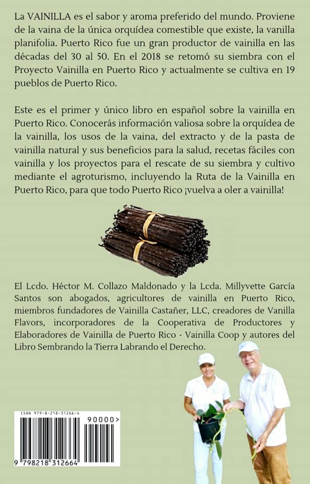 Libro: Vainilla Gastronomía y Agroturismo